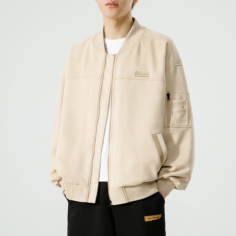 Vunc Áo Khoác Bóng Chày Thời Trang Đường Phố Mỹ Cá Tính Cho Nam