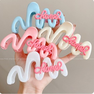 Kẹp tóc hình cá mập / muỗng lớn nhiều màu thời trang cho nữ