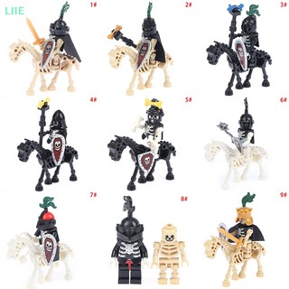 Đồ chơi lắp ráp mô hình hiệp sĩ kỵ sĩ xương ngựa halloween li