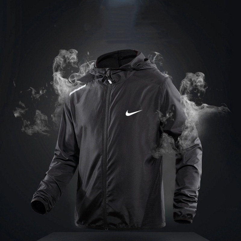 Áo Khoác Thể Thao Chống Tia uv Chống Thấm Nước Có Mũ Trùm Tiện Dụng Dành Cho Nam