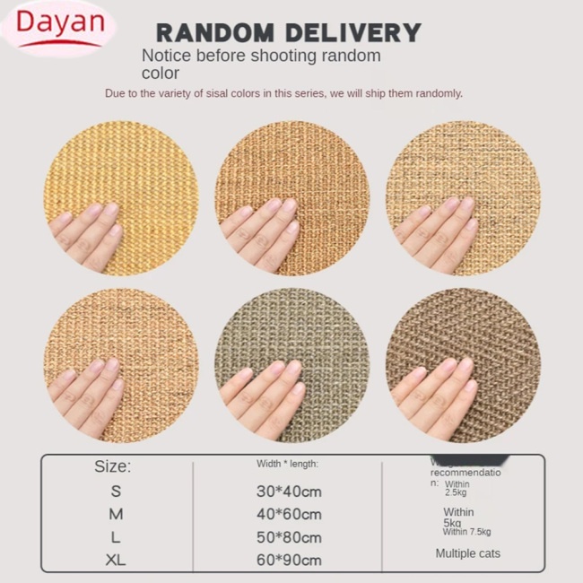 Tấm Thảm Trải Cho Mèo Cào Móng Ghế sofa Màu Sắc