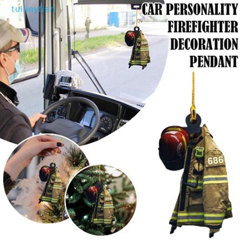 Tuilieyfish Mới Mô Hình Lính Cứu Hỏa Đội Mũ Áo Khoác Trang Trí Quà Tặng