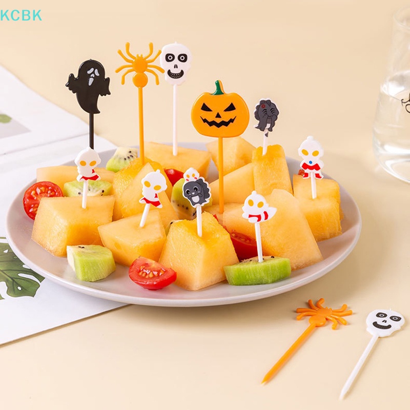 Set 6 / 10 Nĩa Ăn Trái Cây Kiểu Dáng Hoạt Hình Dễ Thương