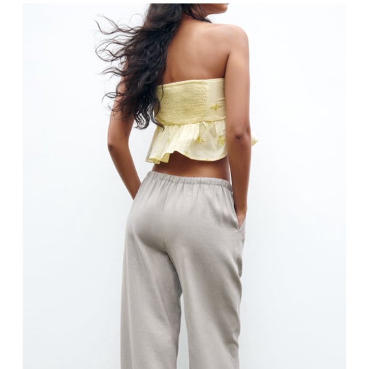 Zara Áo Ống Thêu Họa Tiết Tổ Ong Sau Lưng 23 Kiểu Thời Trang Mùa Hè7200130