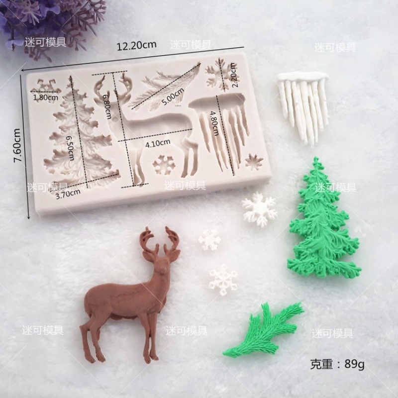 Khuôn silicone Làm Bánh Tạo Hình Chủ Đề Giáng Sinh