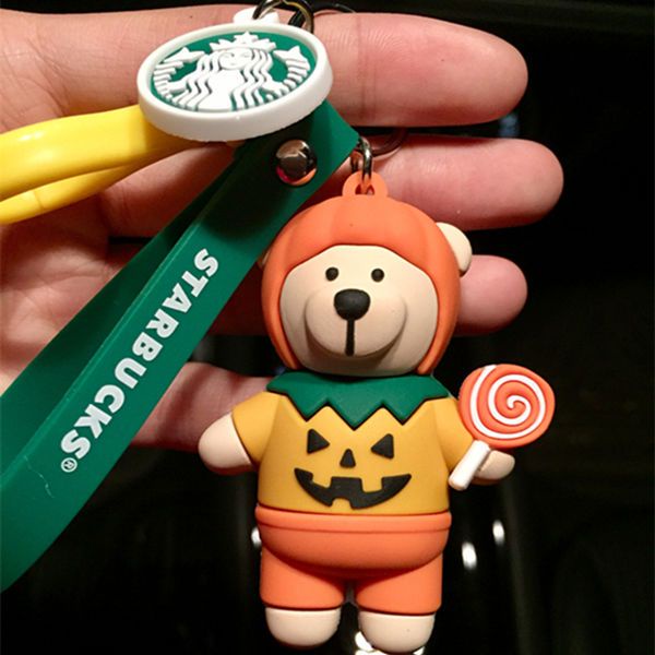 Móc Khóa Gấu starbucks 35 Kiểu Móc Khóa Hình Búp Bê Hoạt Hình Dễ Thương