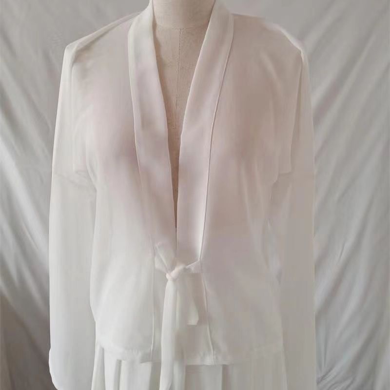 Áo Khoác Hán Phục Dài Ngang Ngực Thời Trang Dành Cho Nữ