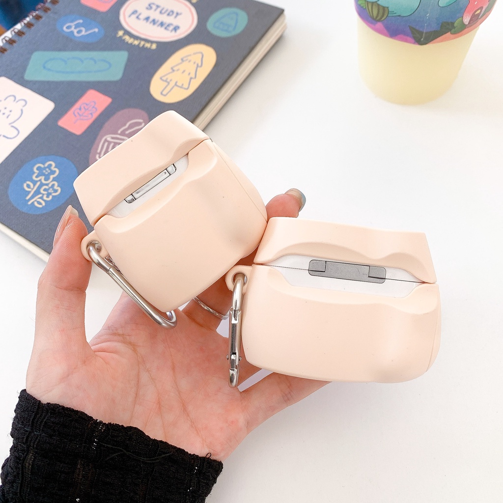 Vỏ Bảo Vệ Hộp Sạc Tai Nghe oppo enco air 2 /  2i OPPO Enco Free 2 Bằng Silicon Hình Chú Chó 3d Dễ Thương