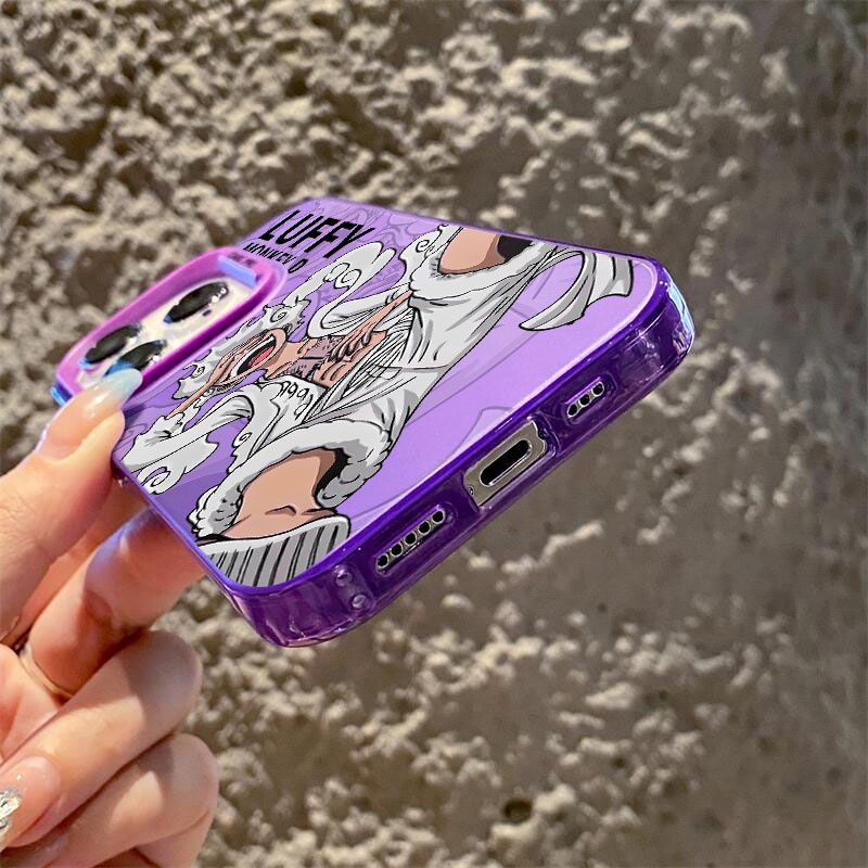 Ốp Điện Thoại Cứng Họa Tiết one piece nika luffy Cho iphone 11 12 13 14 15 pro max 14plus 15plus ip 12promax 13promax 14promax