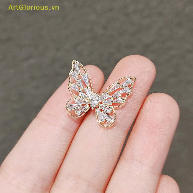 Ghim Cài Áo Hình Bướm Bằng Kim Loại Chống Chói Cho Nữ vn