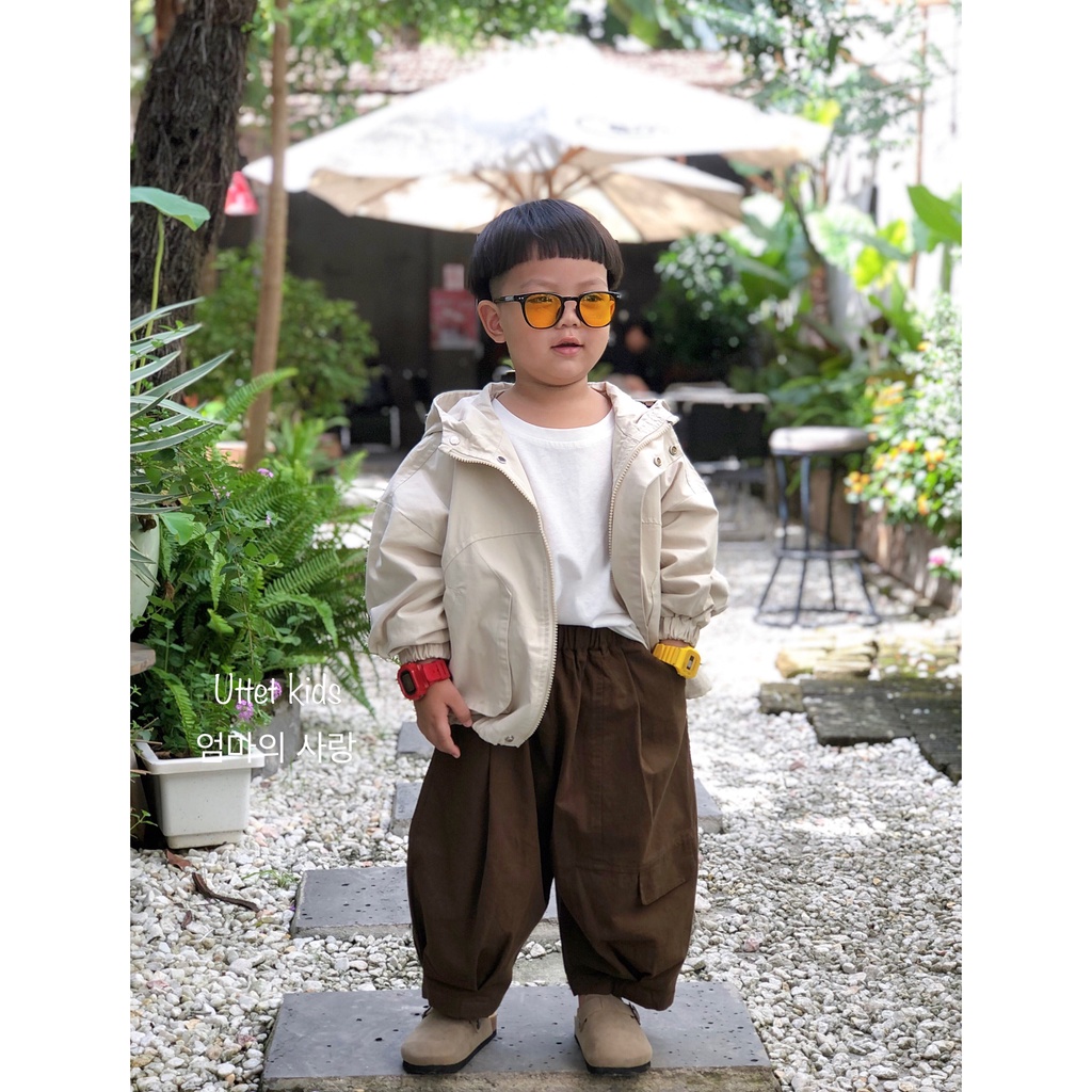 ÁO KHOÁC KAKI PHONG CÁCH HÀN QUỐC CHO BÉ GÁI VÀ BÉ TRAI RẤT ĐẸP 3523