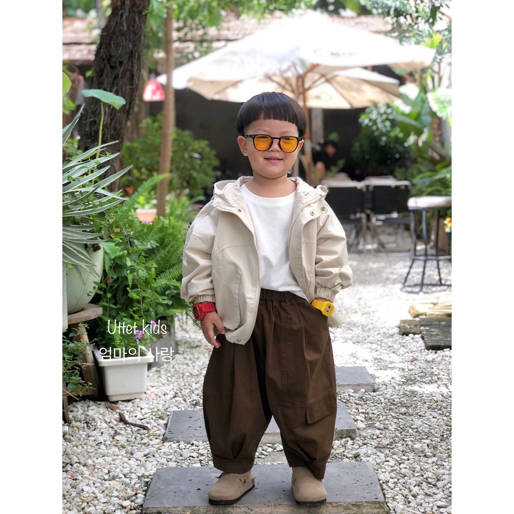 ÁO KHOÁC KAKI PHONG CÁCH HÀN QUỐC CHO BÉ GÁI VÀ BÉ TRAI RẤT ĐẸP 3523