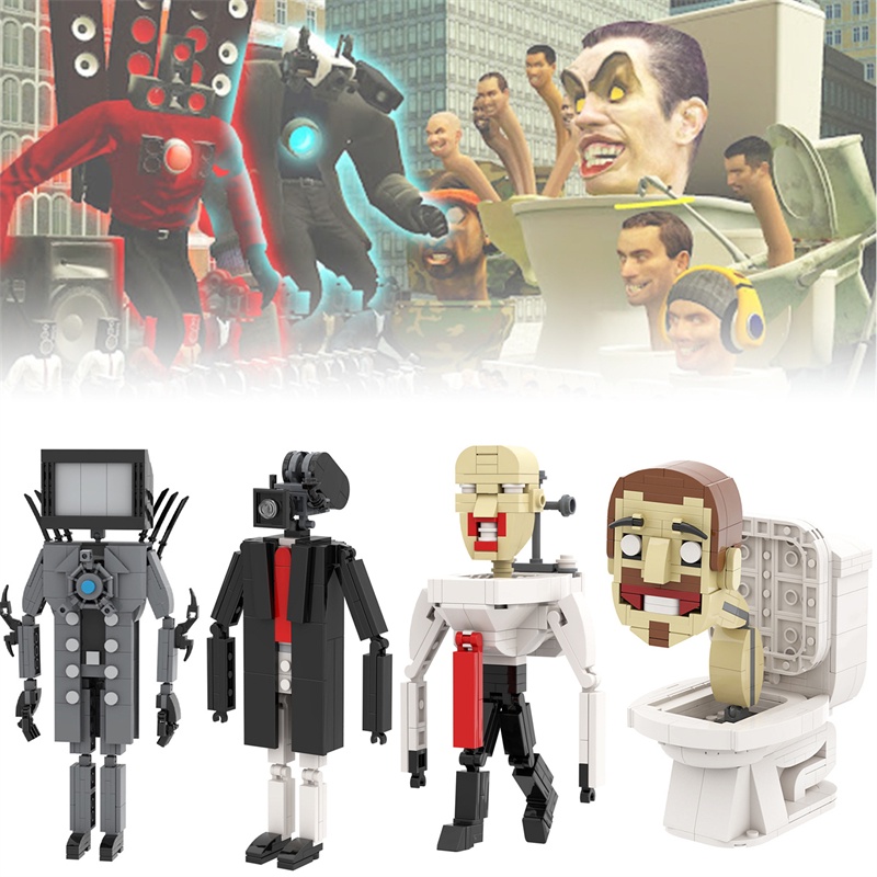 Skibidi Bộ Đồ Chơi Lắp Ráp Mô Hình toilet man vs Sáng Tạo Cho Bé