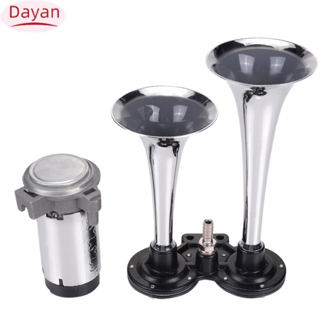 Kèn Hơi Hai Tông 12v / 24v 110db Cho Xe Hơi / Xe Máy / Xe Tải / Tàu Thuyền