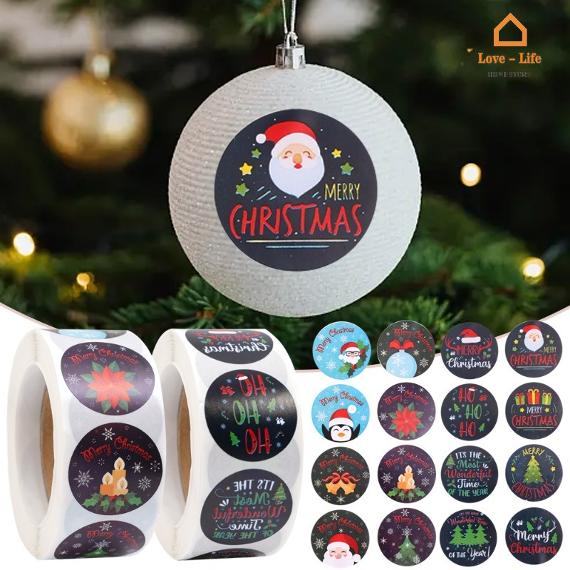 Bộ 500 Sticker Dán Trang Trí Giáng Sinh