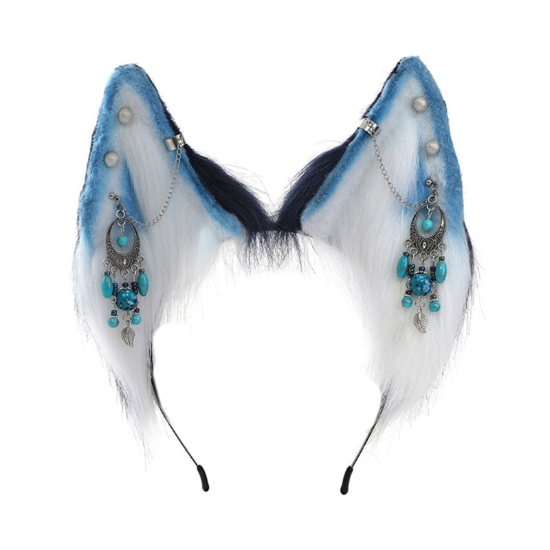 Băng Đô Tai Sói Có Tua Rua Hóa Trang halloween Cho Nữ