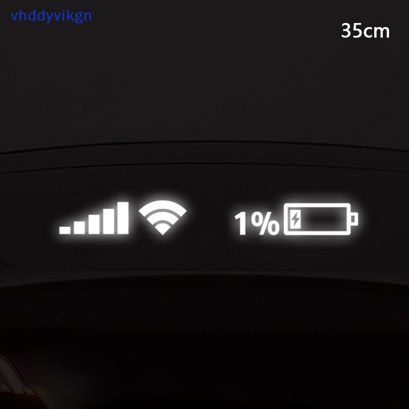 Vhdd Miếng Dán vinyl Phản Quang 1% Trang Trí Xe Hơi In Chữ Vui Nhộn vn