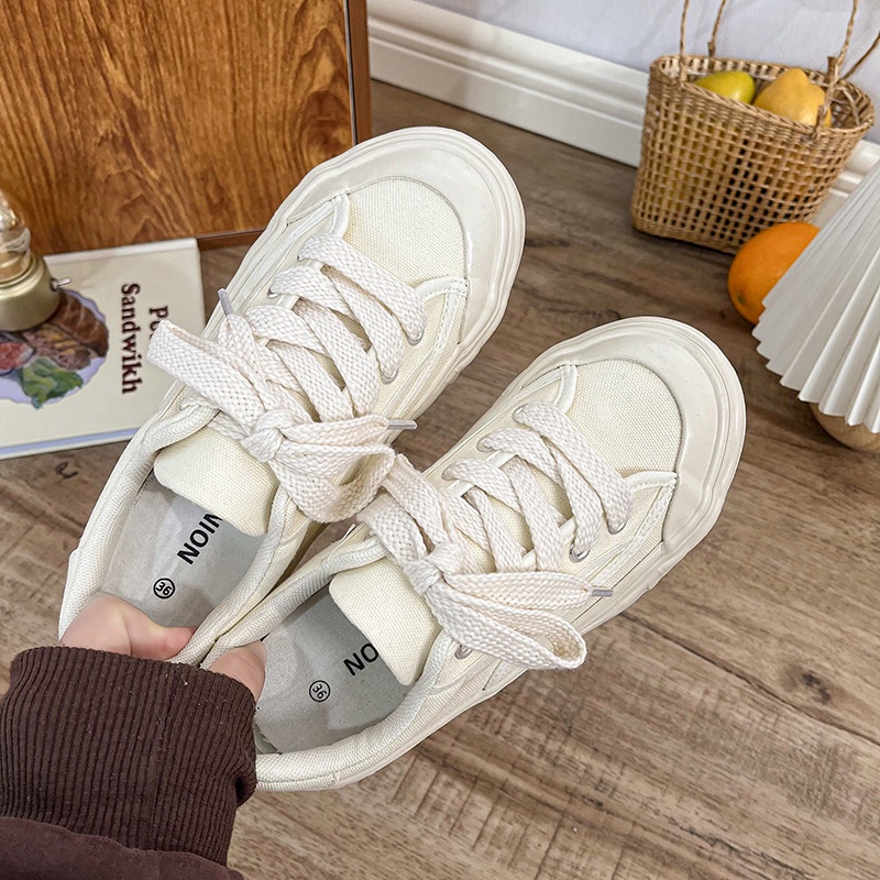 Giày Thể Thao Đế Mềm Màu Nâu Phong Cách retro Cho Nữ