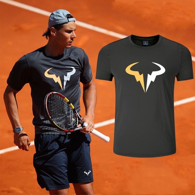 Nadal Áo Thun Thể Thao Tay Ngắn Chất Liệu cotton Thoáng Khí