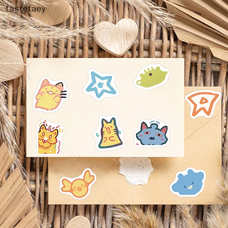 Bộ 100 Miếng Dán Chống Thấm Nước Họa Tiết Hoạt Hình Đầy Màu Sắc Dễ Thương Trang Trí Vali / laptop / Ly Nước