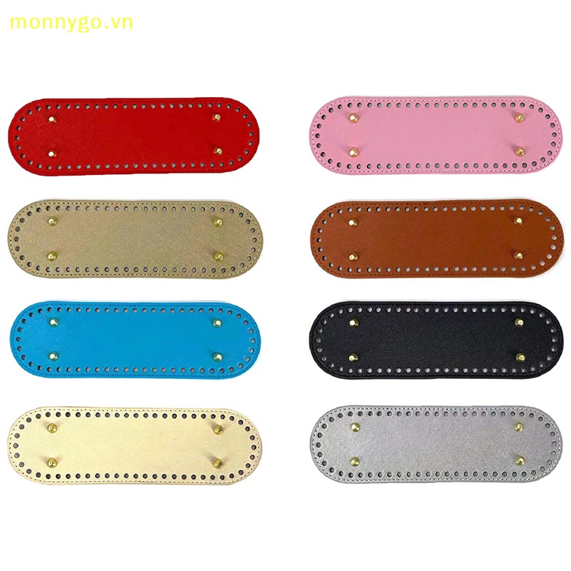 Monnygo Túi Xách Da pu Với 4 Đinh Tán Hình Bầu Dục Đế Dày Chống Mài Mòn Bền Bỉ Đan Móc Cho Túi Xách vn