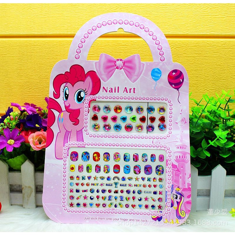 Dán móng tay 120 hình cho bé, stickers hoạt hình đẹp