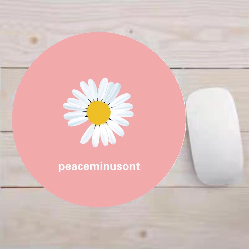Miếng lót chuột bàn di chuột hình tròn 20 x 20cm SUNNY DAY