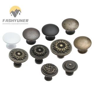 FASHYUNER 2 Tay nắm ngăn kéo tủ bằng đồng thau hình tròn phong cách cổ điển