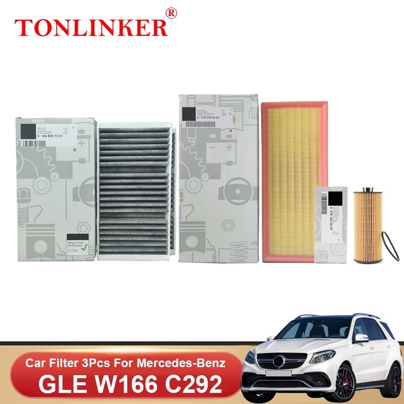 Lọc Không Khí Cabin Lọc Dầu Cho Xe Mercedes Benz GLE W166 C292 2015-2019 GLE 450 400 500 AMG 63S 4MA