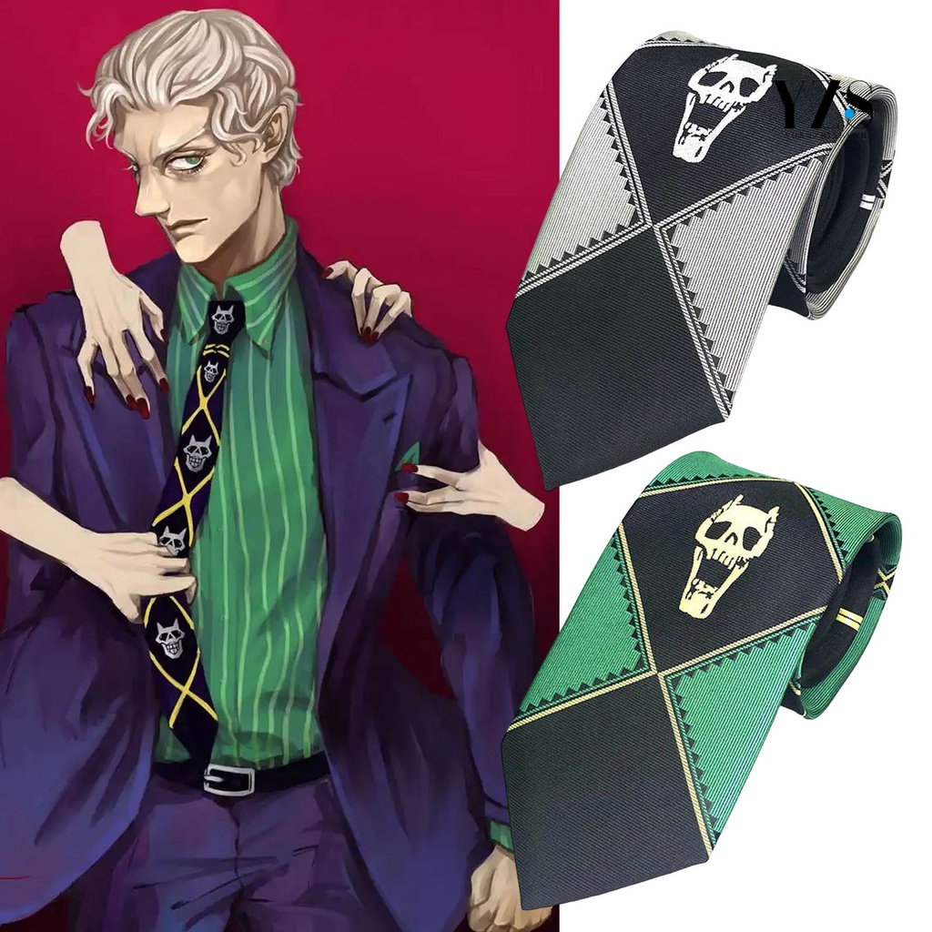 Ad-kira-yoshikage Cà Vạt Hình Đầu Lâu Mềm Mại Hóa Trang unisex