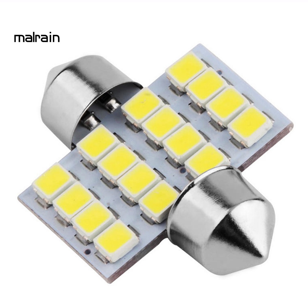 Bóng Đèn led 16smd dc 12v Ánh Sáng Trắng Dành Cho Ô Tô