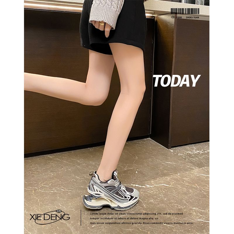 Giày Thể Thao Đế Dày Siêu Nhẹ Mũi Tròn Phong Cách paris Mới 2022 Cho Nữ