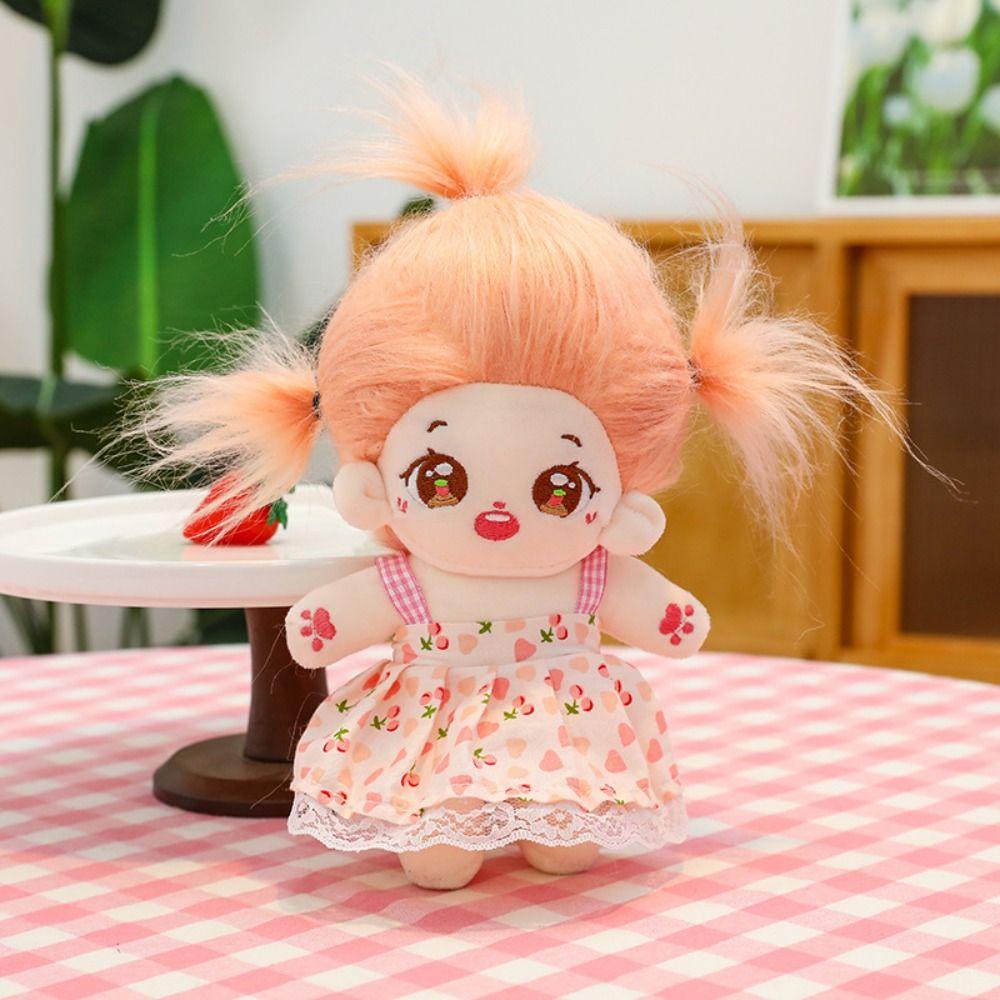 Búp Bê Nhồi Bông cotton Mặc Váy Dễ Thương Sáng Tạo 23cm