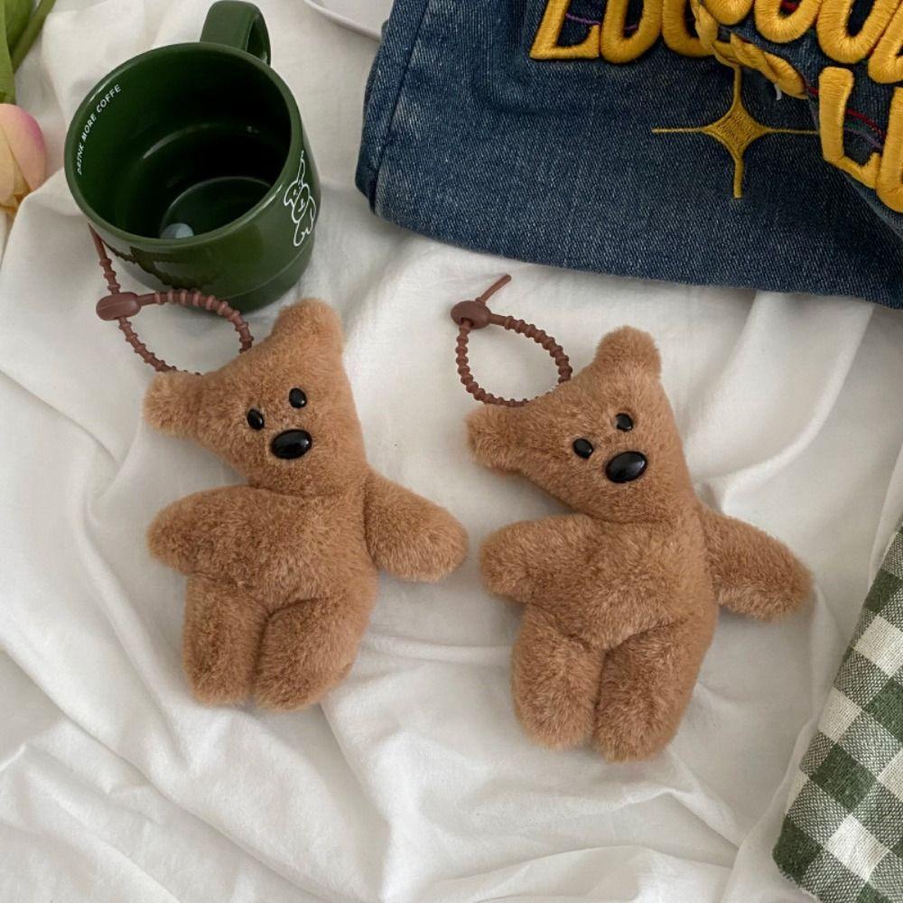 Shanhai teddy Gấu Bông Hoạt Hình Mềm Mại Có Móc Khóa Sáng Tạo Vui Nhộn Phong Cách Hàn Quốc