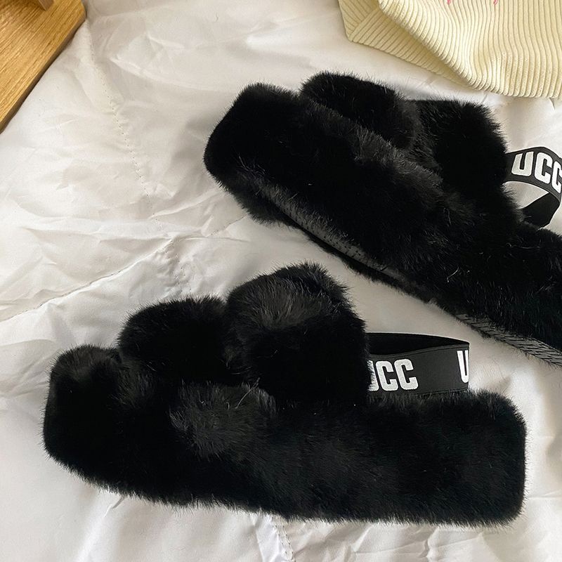 HHH Dép Lông Đế Dày 2023NEW mùa hè dép quai hậu Xinh Xắn B92H099 34Z230822