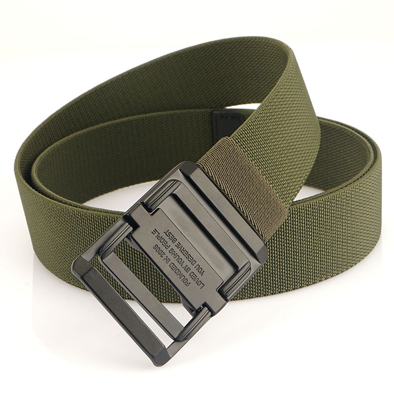 Thắt Lưng Vải canvas Khóa Đôi Thời Trang Cá Tính Cho Nam