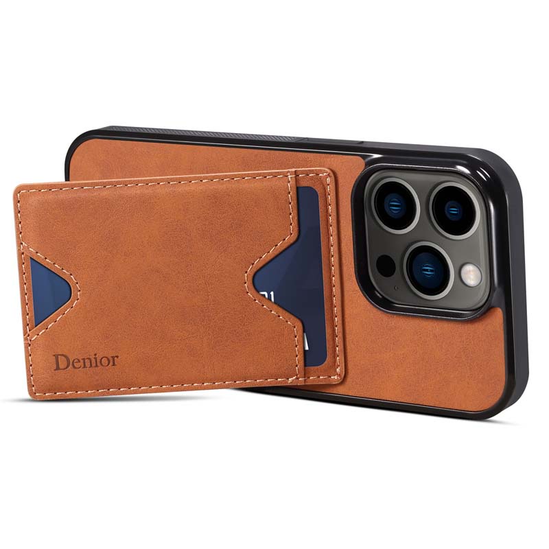 Đứng Bao Da Điện Thoại pu Chống Sốc Có Ngăn Đựng Thẻ Cho iphone 15 plus 12 pro max 13 promax case iphone15 iphone13 cover