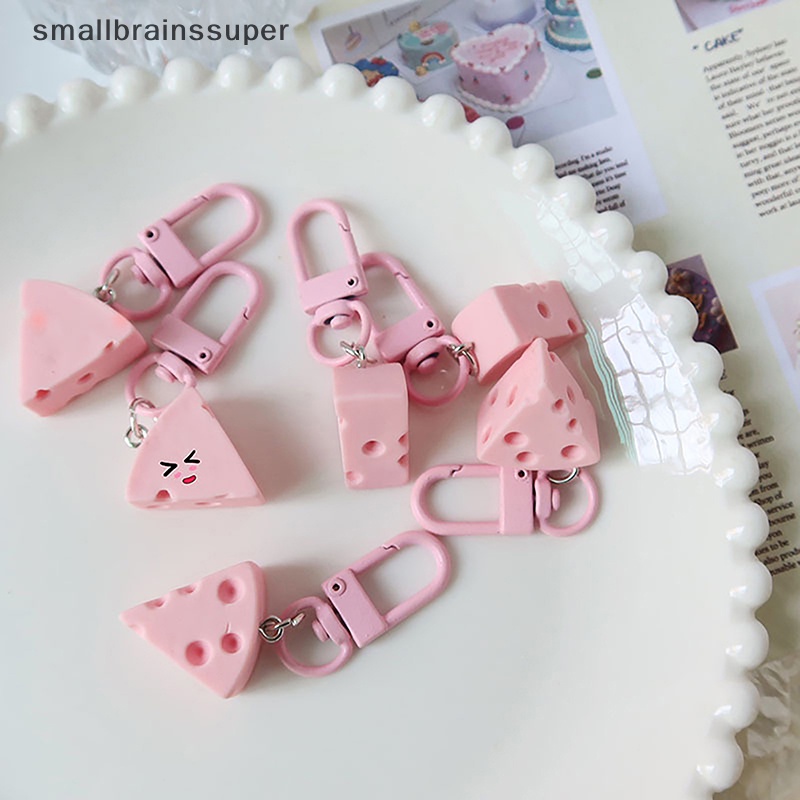 Smallbrainssuper Móc Khóa Hình Miếng Phô Mai Ngọt Ngào Dễ Thương sbs