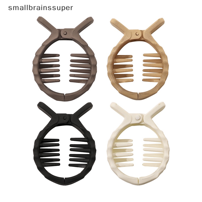 Smallbrainssuper Kẹp Tóc Càng Cua Nhỏ Màu Trơn Nhám Thời Trang Cho Nữ sbs