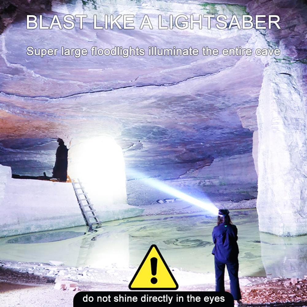 Đèn Pin Đội Đầu Công Suất Cao Có Thể Sạc Lại Dùng Khi Đi Săn / Câu Cá Ngoài Trời