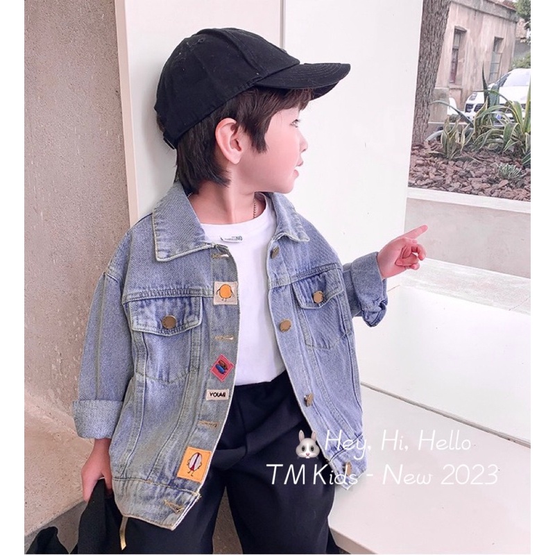 Áo khoác jean cho cả bé trai và bé gái