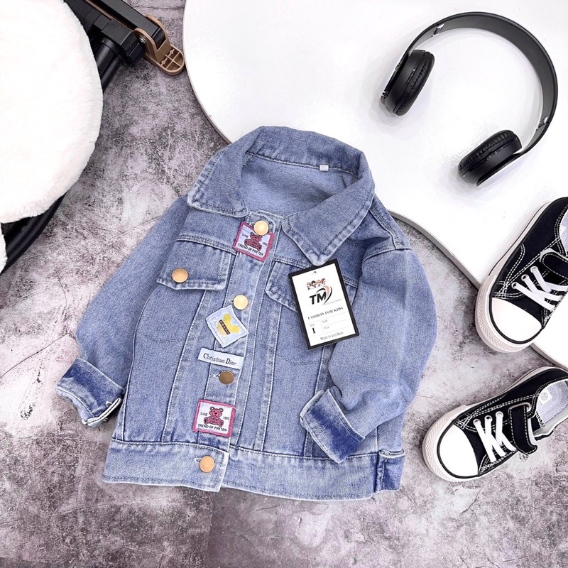 Áo khoác jean cho cả bé trai và bé gái