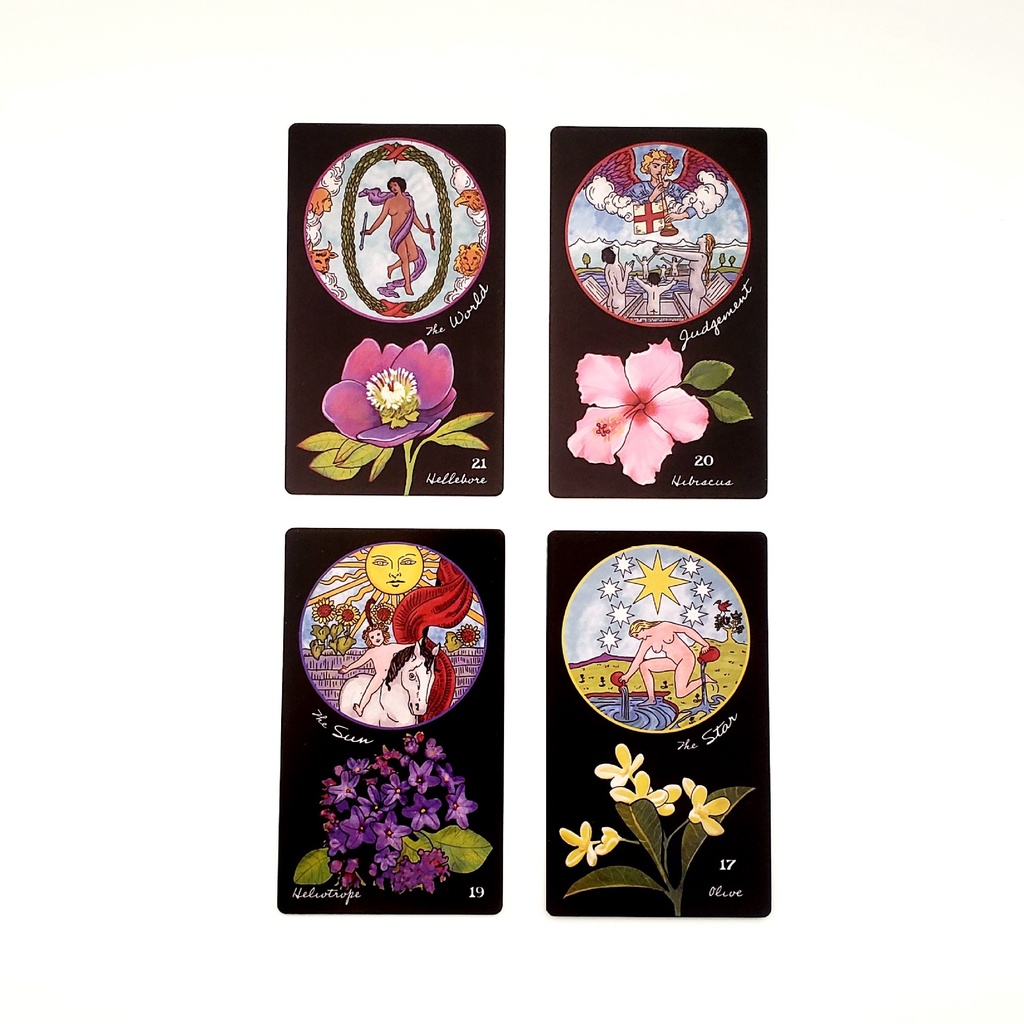 12x7cm Hoa Phù Thủy Tarot Sách Mới Lạ Người Mới Bắt Đầu Bộ Bài Tarot Phổ Biến Nhất 78 Lá Bài Phiên Bản Phổ Biến Của Werther Tarot
