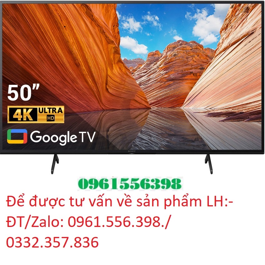 [Mới] Smart Tivi Sony 50 Inch 4K UHD KD-50X80J &lt; Chính hãng BH:24 tháng tại nhà toàn quốc&gt;