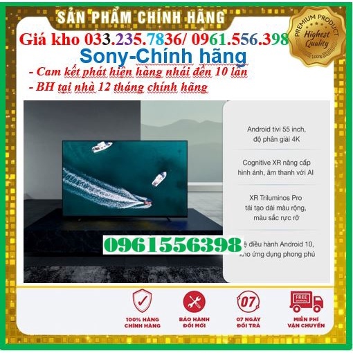 []Mới Smart Tivi Sony 55 Inch 4K UHD KD-55X80AJ &lt; Chính hãng BH:24 tháng tại nhà toàn quốc&gt; - Mới 100%