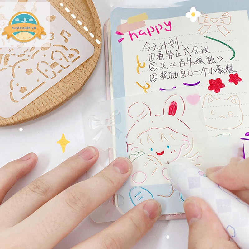 Set 16 Tấm Bảng Vẽ Hoạt Hình Sáng Tạo diy Dành Cho Bé vn
