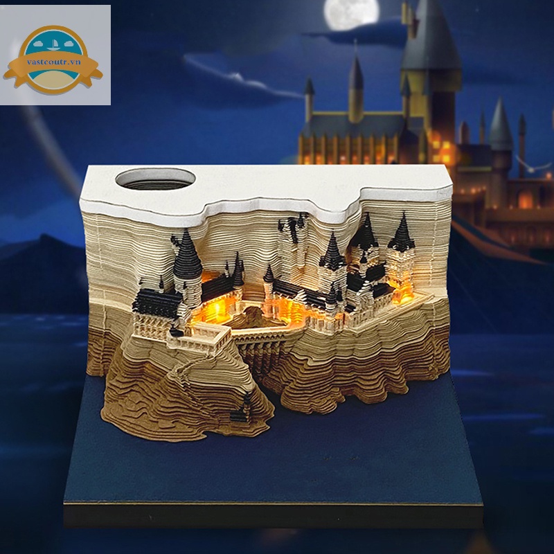 Lịch Để Bàn Năm 2024 Có Đèn led Và Giấy Ghi Chú Sáng Tạo