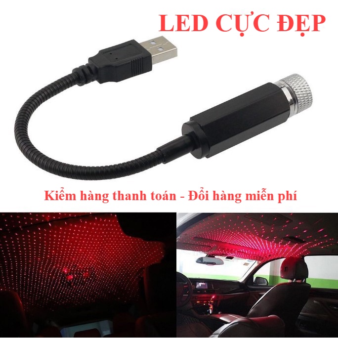Đèn led bầu trời đẹp đẳng cấp, led usb chiếu bầu trời ngàn sao lung linh trang trí oto nhà cửa xe cộ