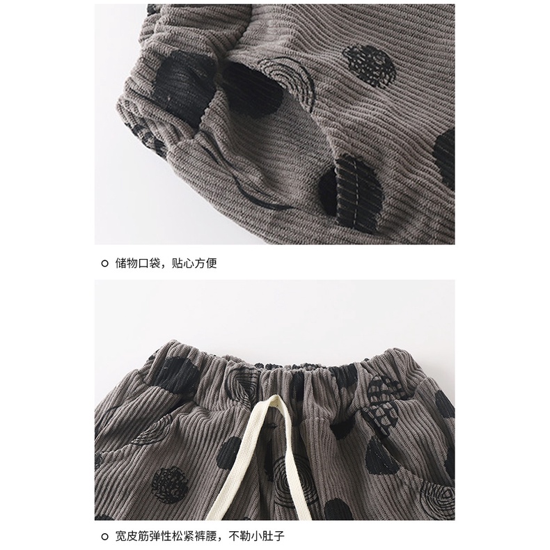 Quần Dài Vải Nhung Thoáng Khí Phong Cách Hàn Quốc Thời Trang Thu Đông Cho Bé 70-140cm