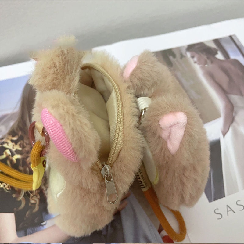 FOREVER LENGRUI  Ví Đựng Tiền Xu Hình Gấu Dễ Thương Phong Cách Hàn Quốc